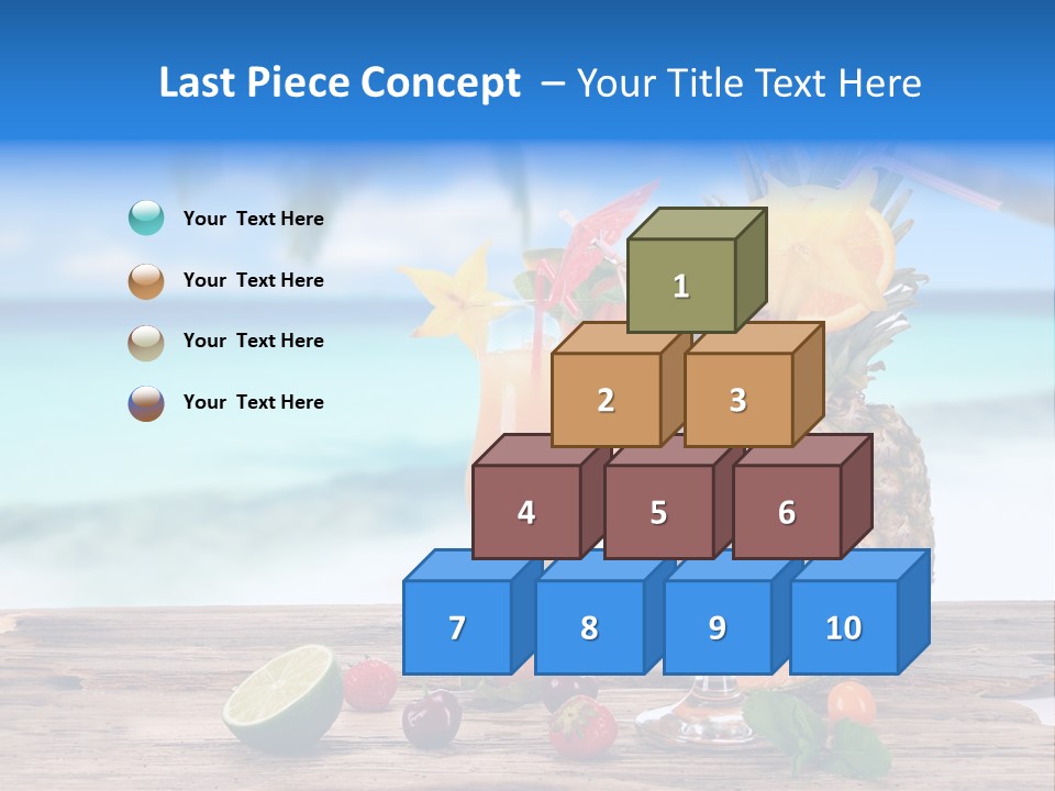 Citrus Closeup Isolated PowerPoint Template