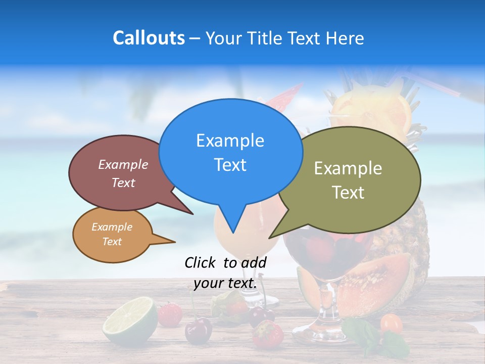 Citrus Closeup Isolated PowerPoint Template