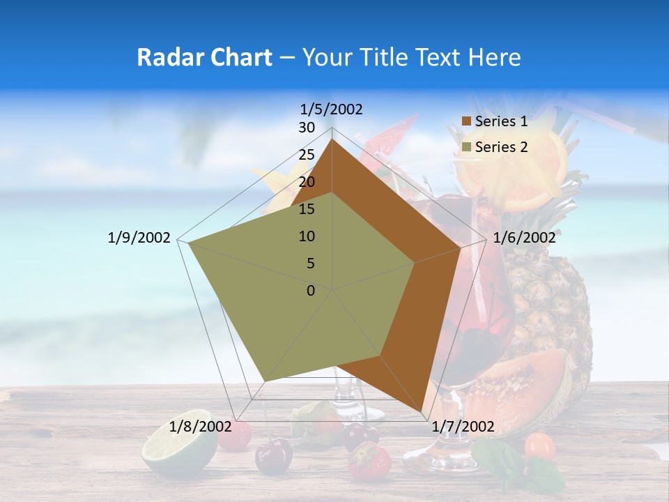 Citrus Closeup Isolated PowerPoint Template