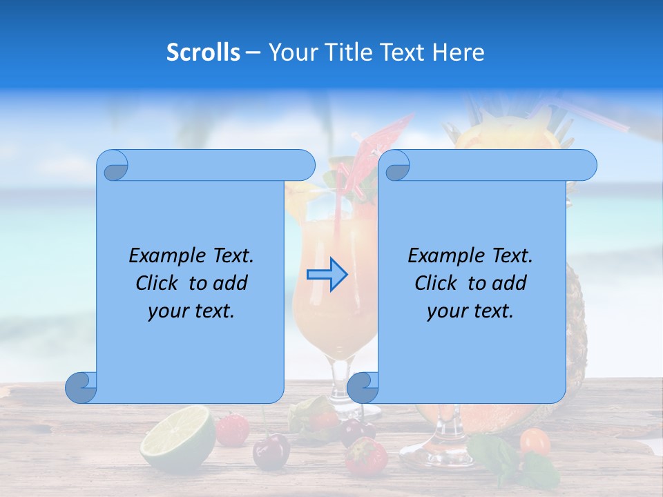 Citrus Closeup Isolated PowerPoint Template