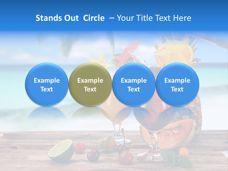 Citrus Closeup Isolated PowerPoint Template