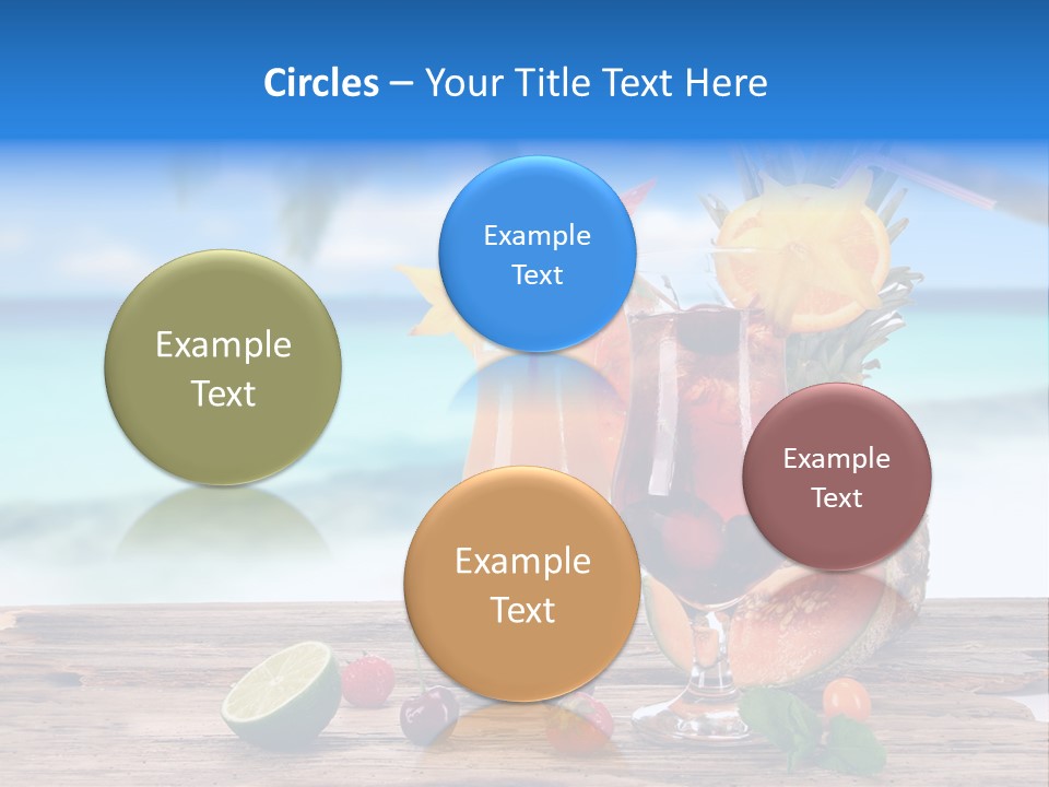 Citrus Closeup Isolated PowerPoint Template