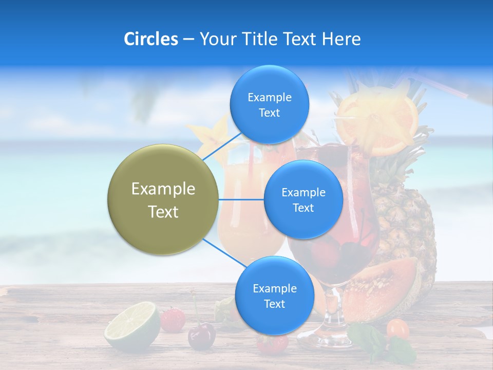 Citrus Closeup Isolated PowerPoint Template