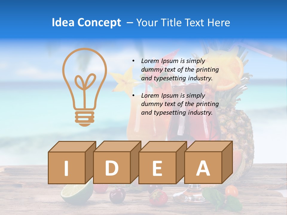 Citrus Closeup Isolated PowerPoint Template