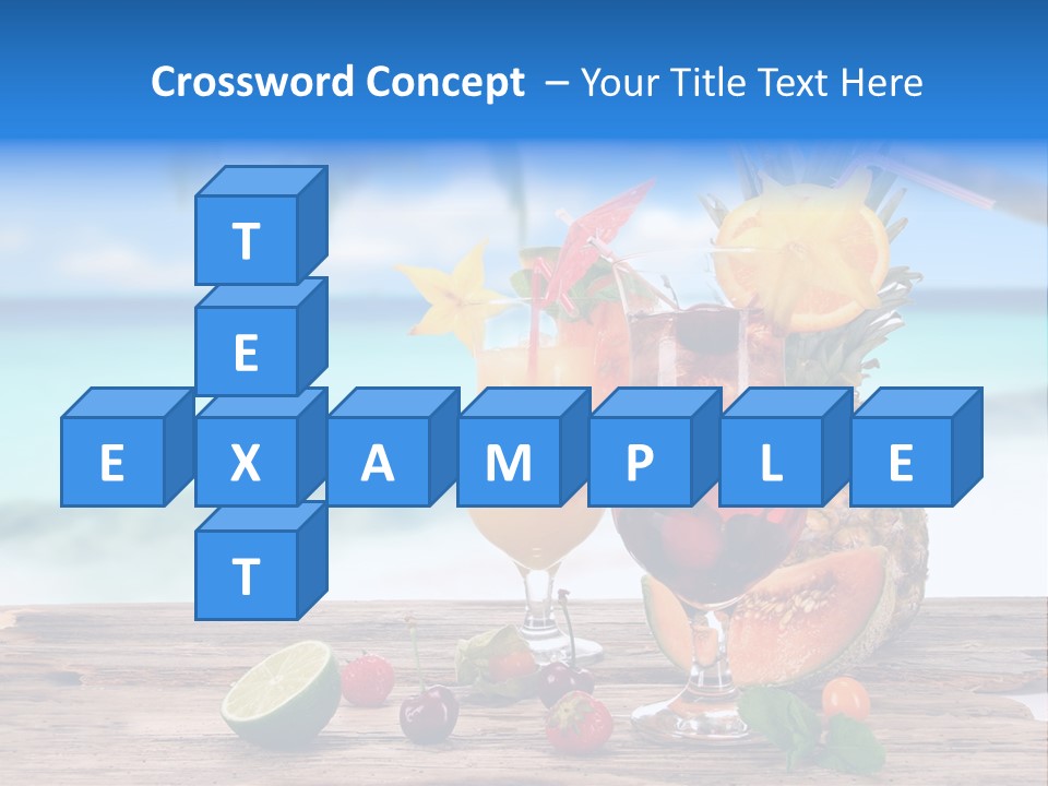 Citrus Closeup Isolated PowerPoint Template