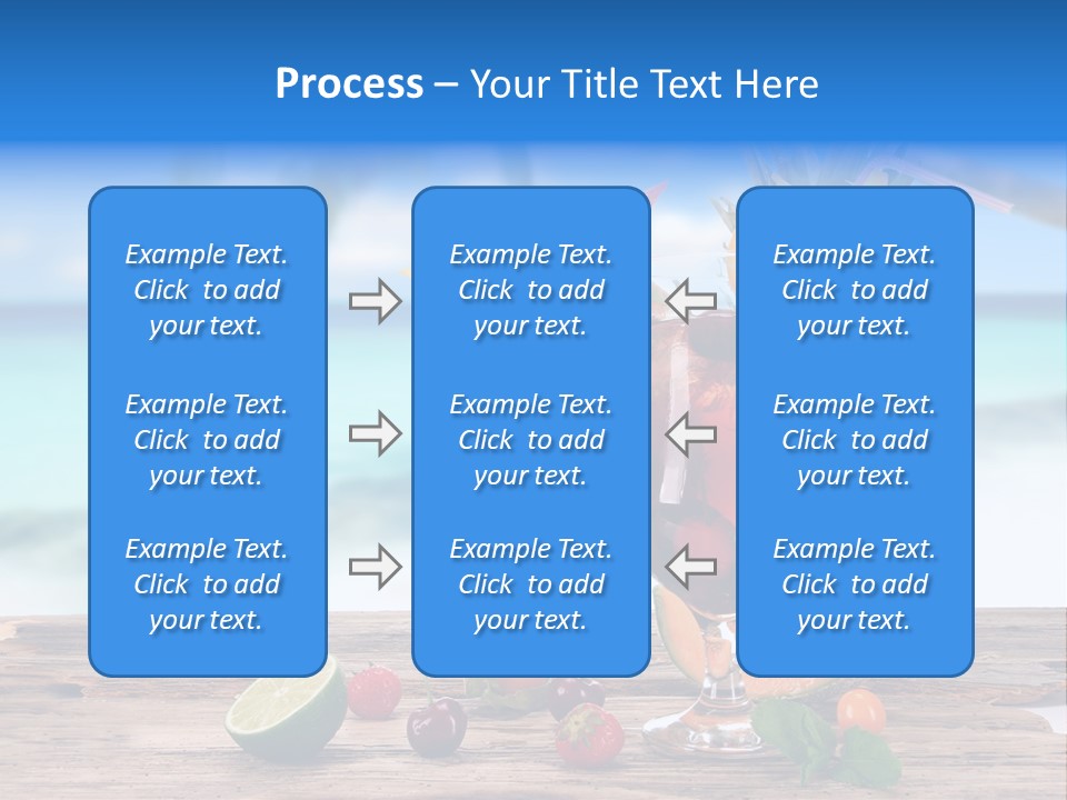 Citrus Closeup Isolated PowerPoint Template