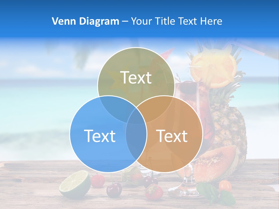 Citrus Closeup Isolated PowerPoint Template