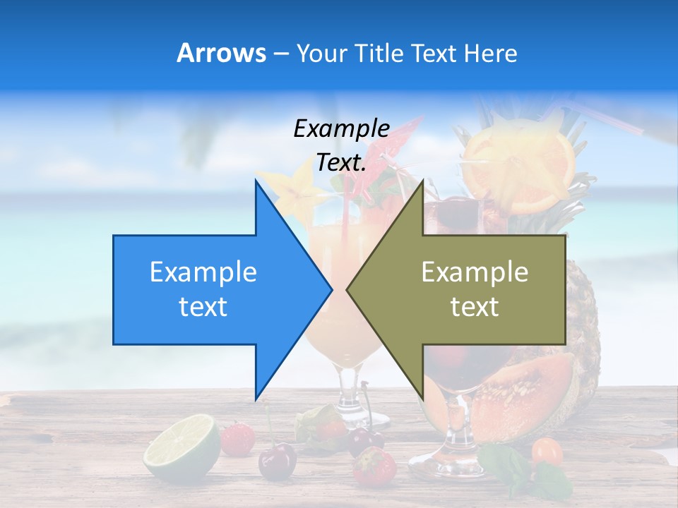 Citrus Closeup Isolated PowerPoint Template