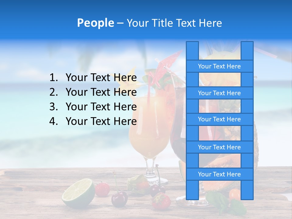 Citrus Closeup Isolated PowerPoint Template