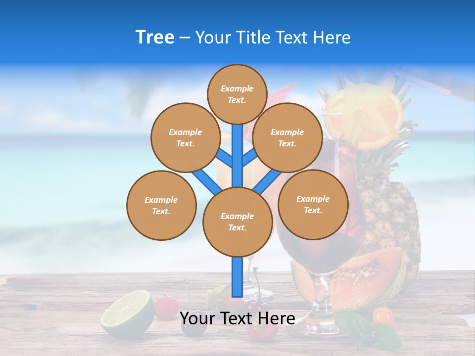Citrus Closeup Isolated PowerPoint Template