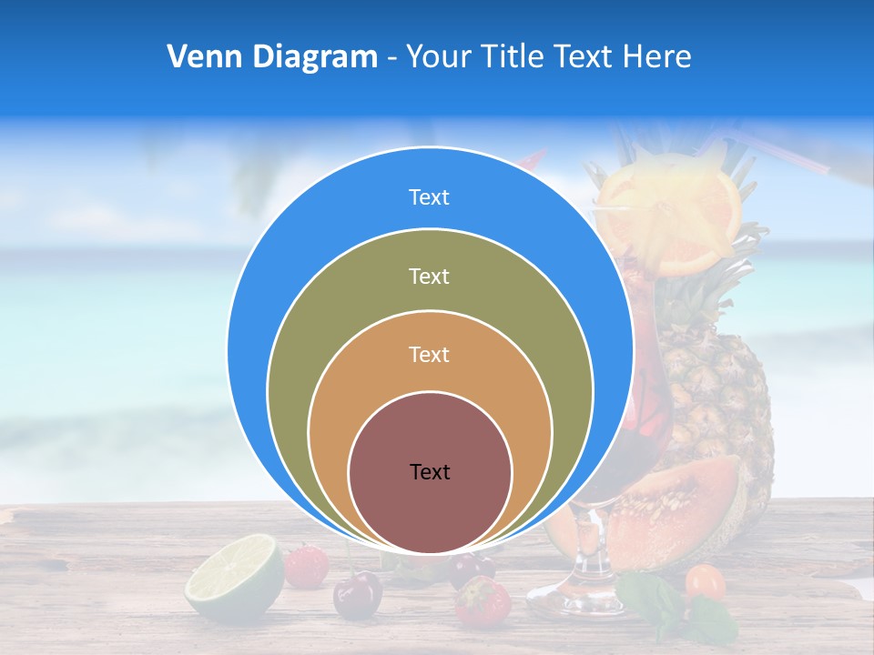 Citrus Closeup Isolated PowerPoint Template