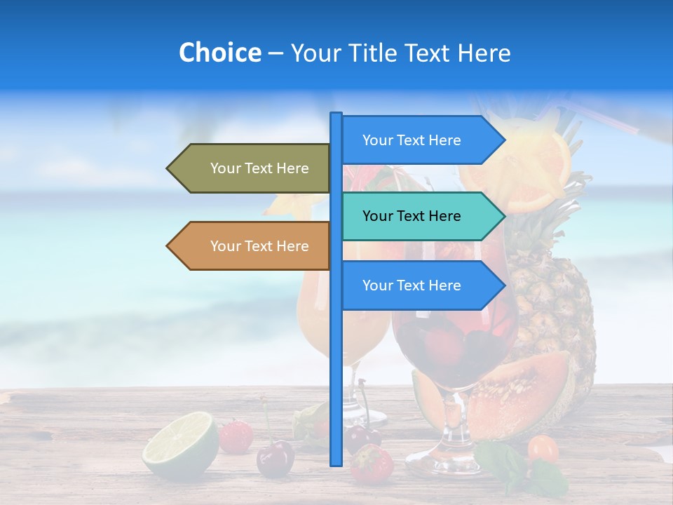 Citrus Closeup Isolated PowerPoint Template