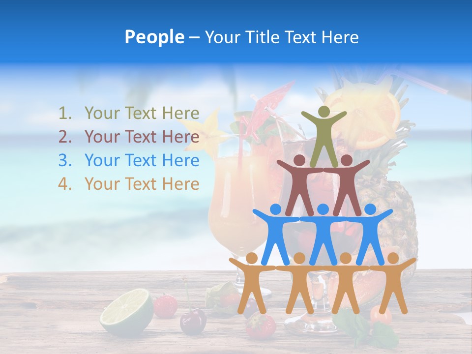 Citrus Closeup Isolated PowerPoint Template