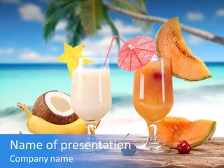 Sea Cool Cuban PowerPoint Template