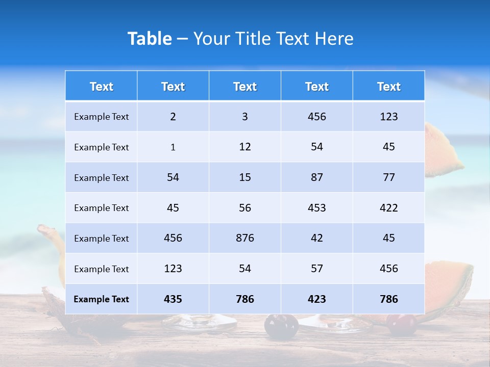 Sea Cool Cuban PowerPoint Template