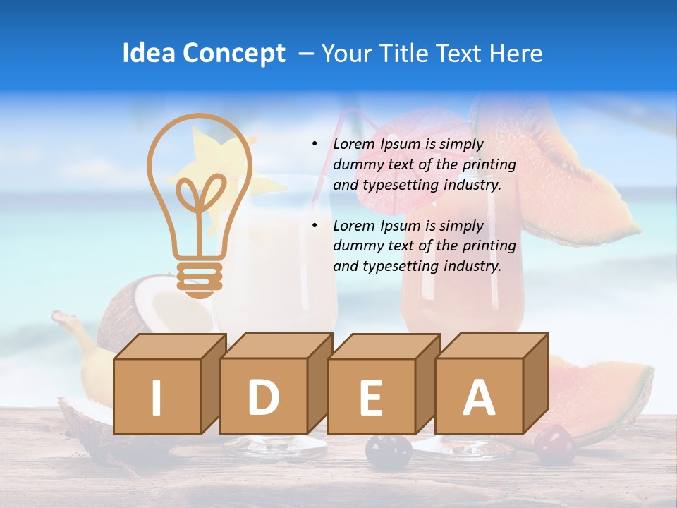 Sea Cool Cuban PowerPoint Template