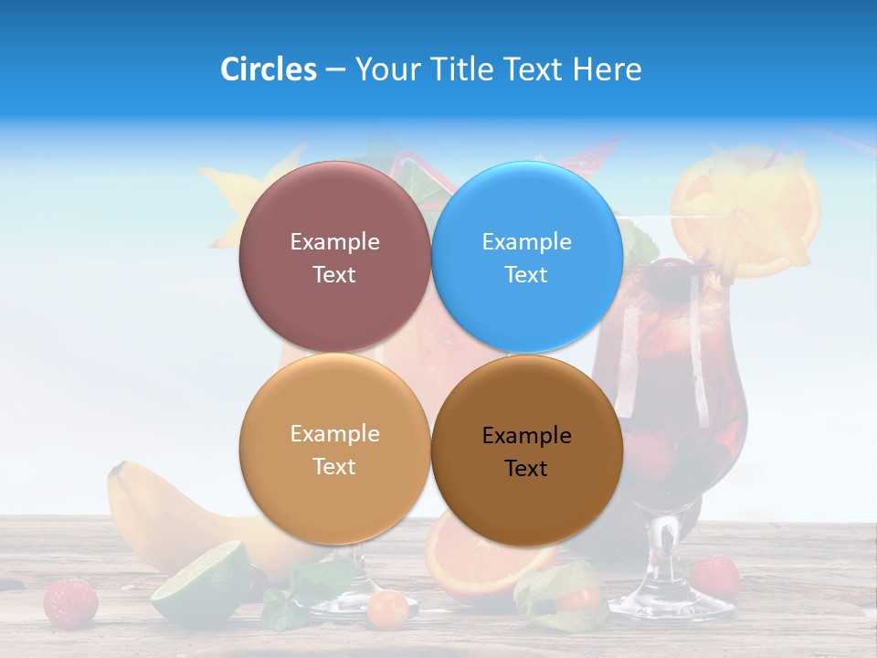 Tropical Cold Soda PowerPoint Template