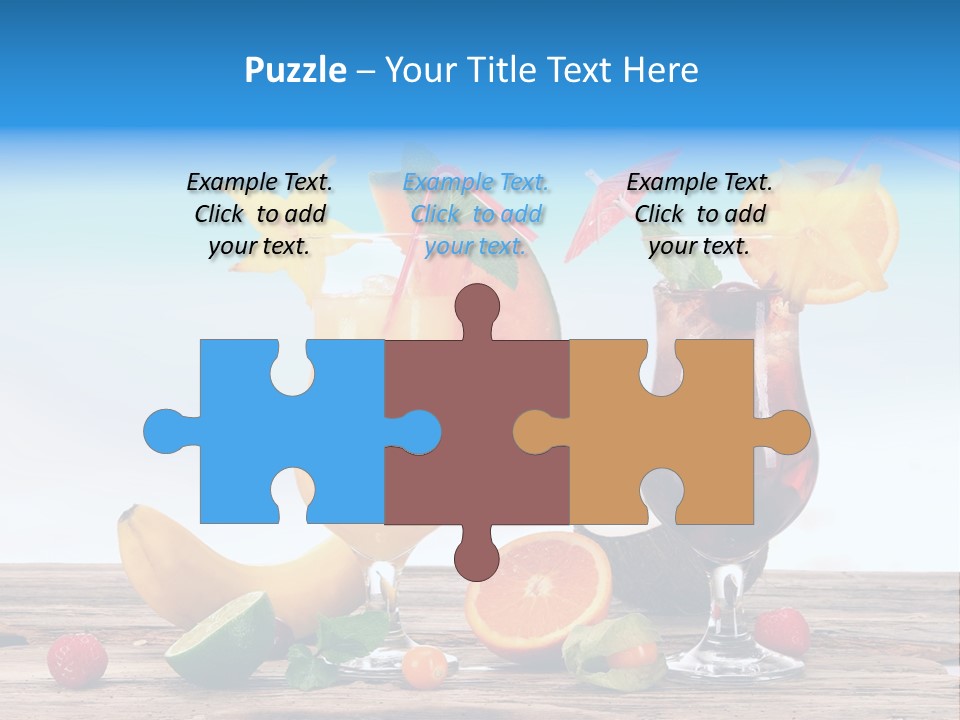 Tropical Cold Soda PowerPoint Template