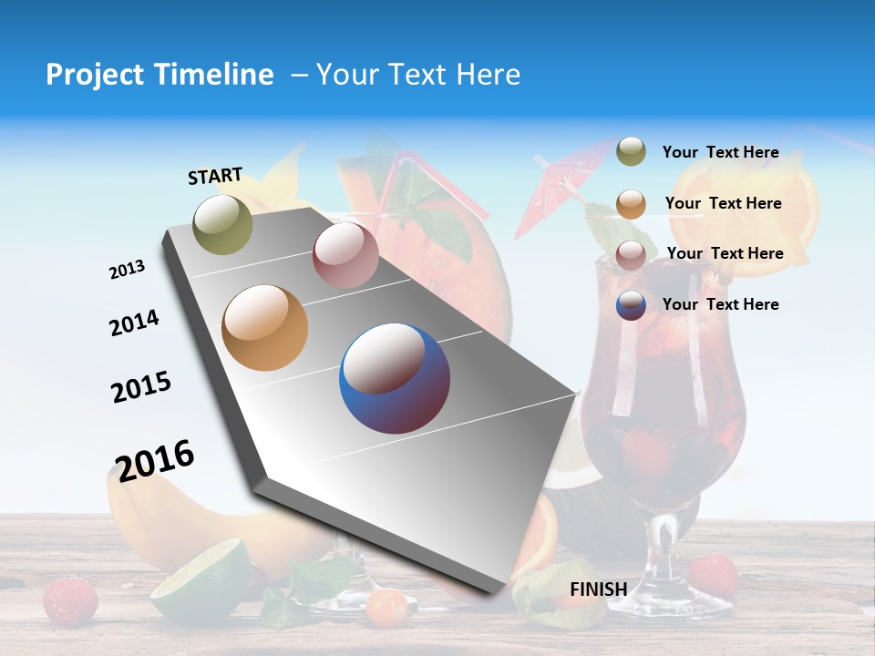 Tropical Cold Soda PowerPoint Template