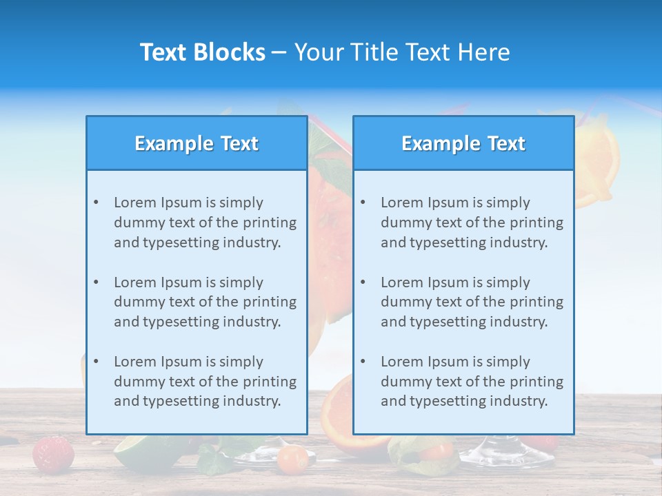 Tropical Cold Soda PowerPoint Template