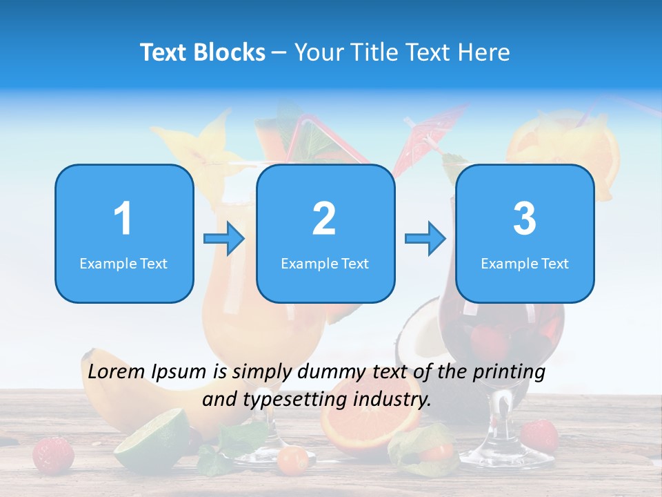 Tropical Cold Soda PowerPoint Template