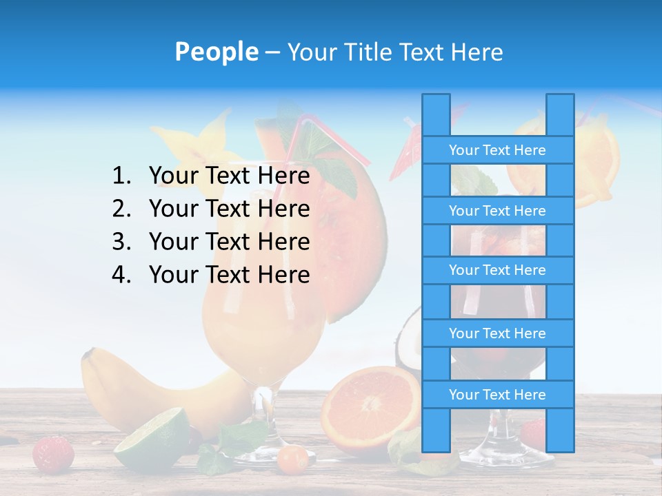 Tropical Cold Soda PowerPoint Template