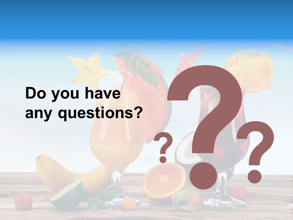 Tropical Cold Soda PowerPoint Template