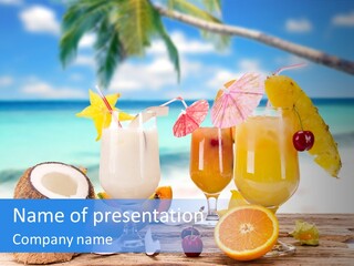 Food Fruit Lemon PowerPoint Template