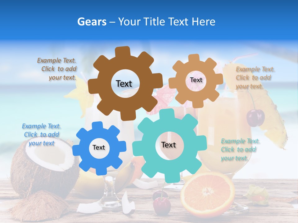 Food Fruit Lemon PowerPoint Template