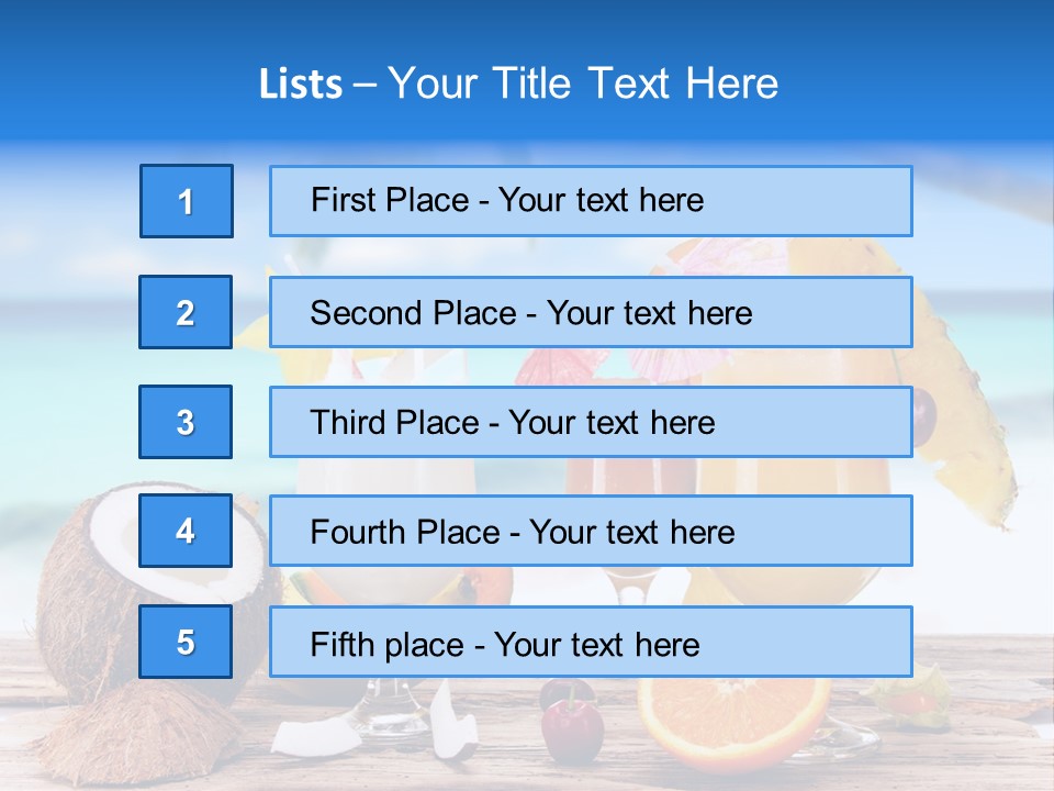 Food Fruit Lemon PowerPoint Template