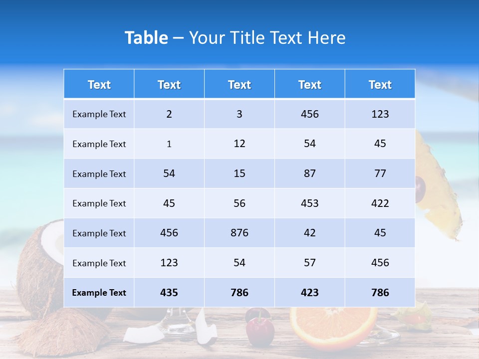 Food Fruit Lemon PowerPoint Template