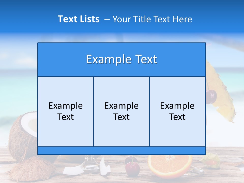Food Fruit Lemon PowerPoint Template