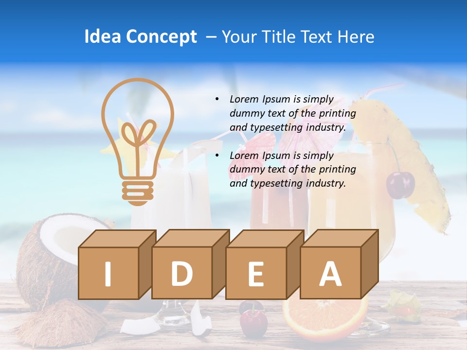 Food Fruit Lemon PowerPoint Template