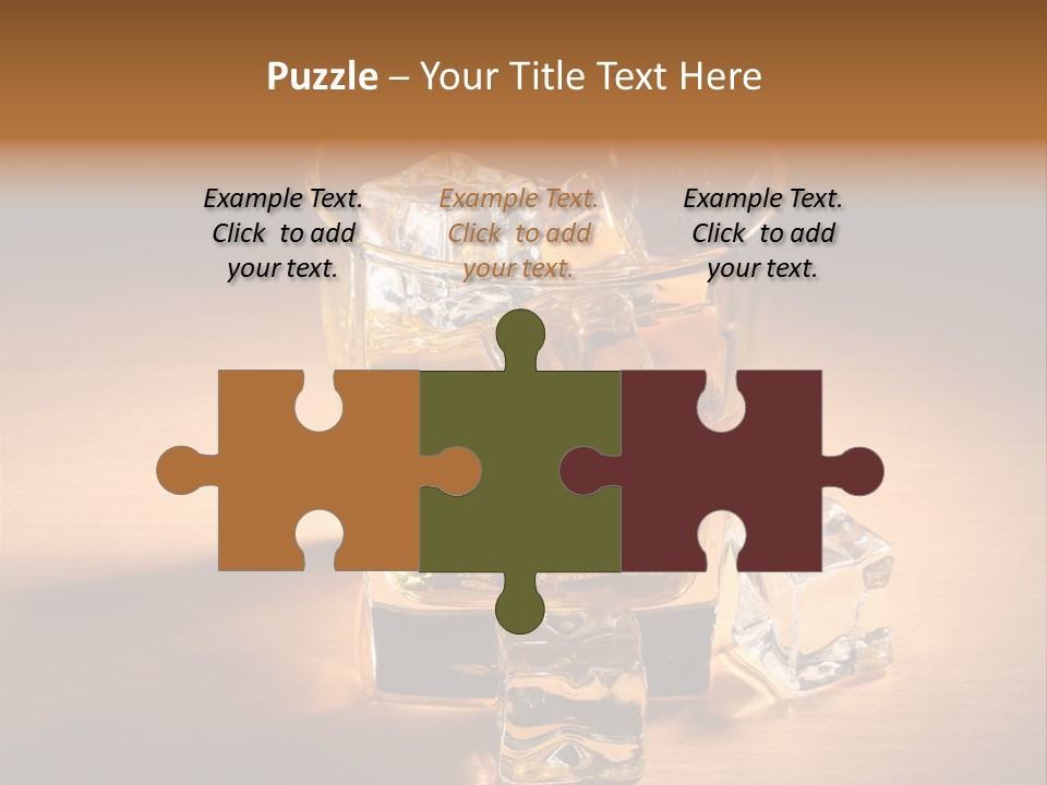 Rum Amber Ice PowerPoint Template