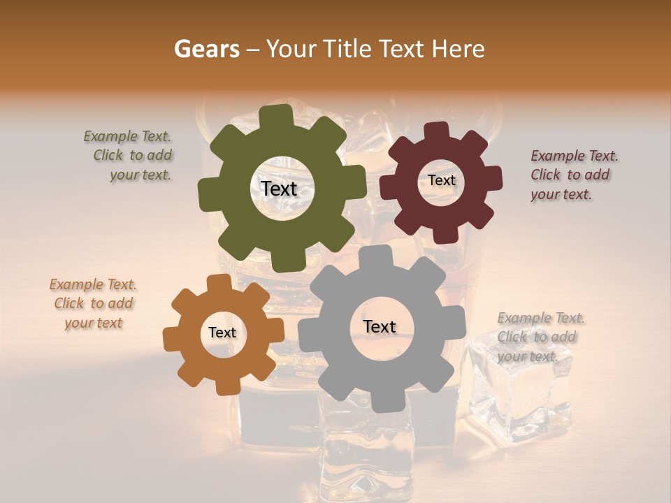 Rum Amber Ice PowerPoint Template