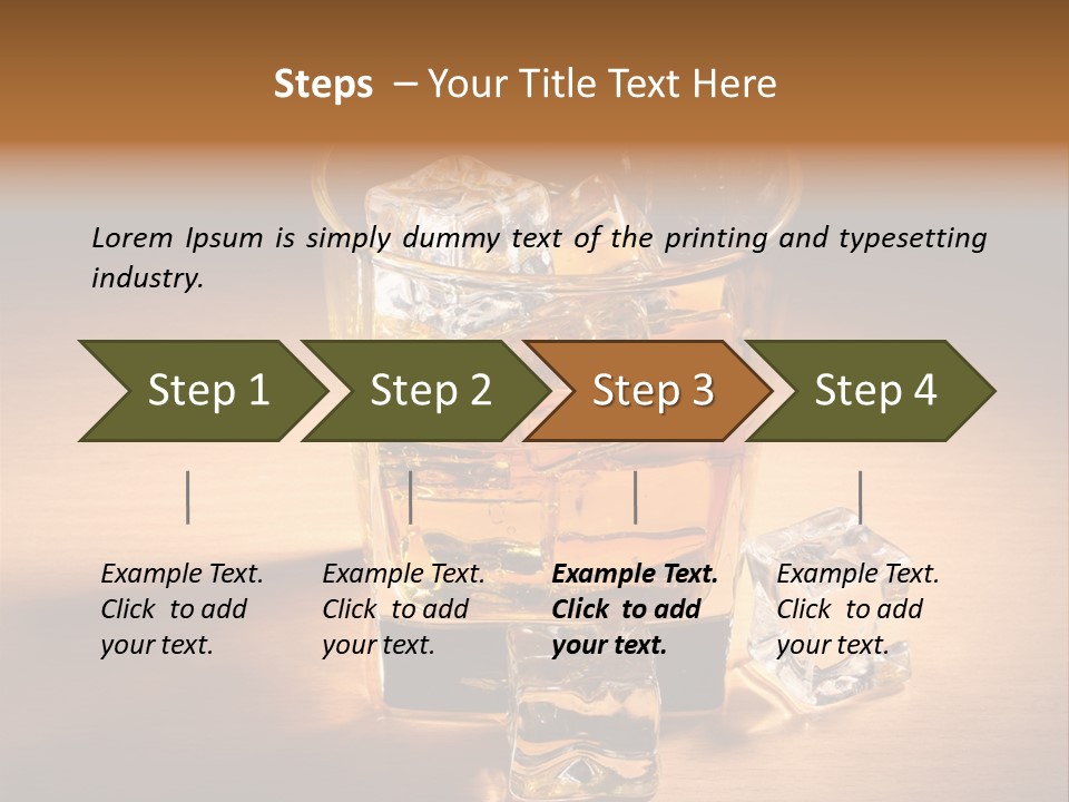 Rum Amber Ice PowerPoint Template