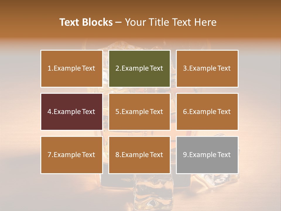 Rum Amber Ice PowerPoint Template