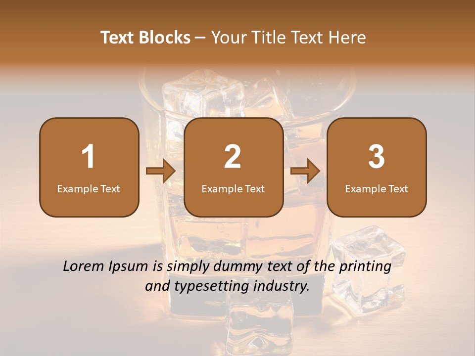 Rum Amber Ice PowerPoint Template