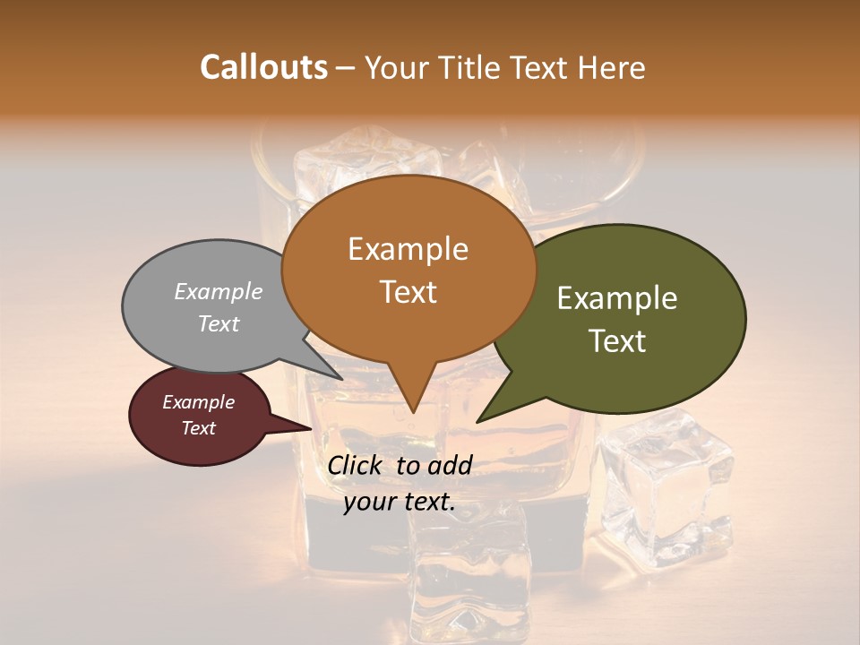 Rum Amber Ice PowerPoint Template