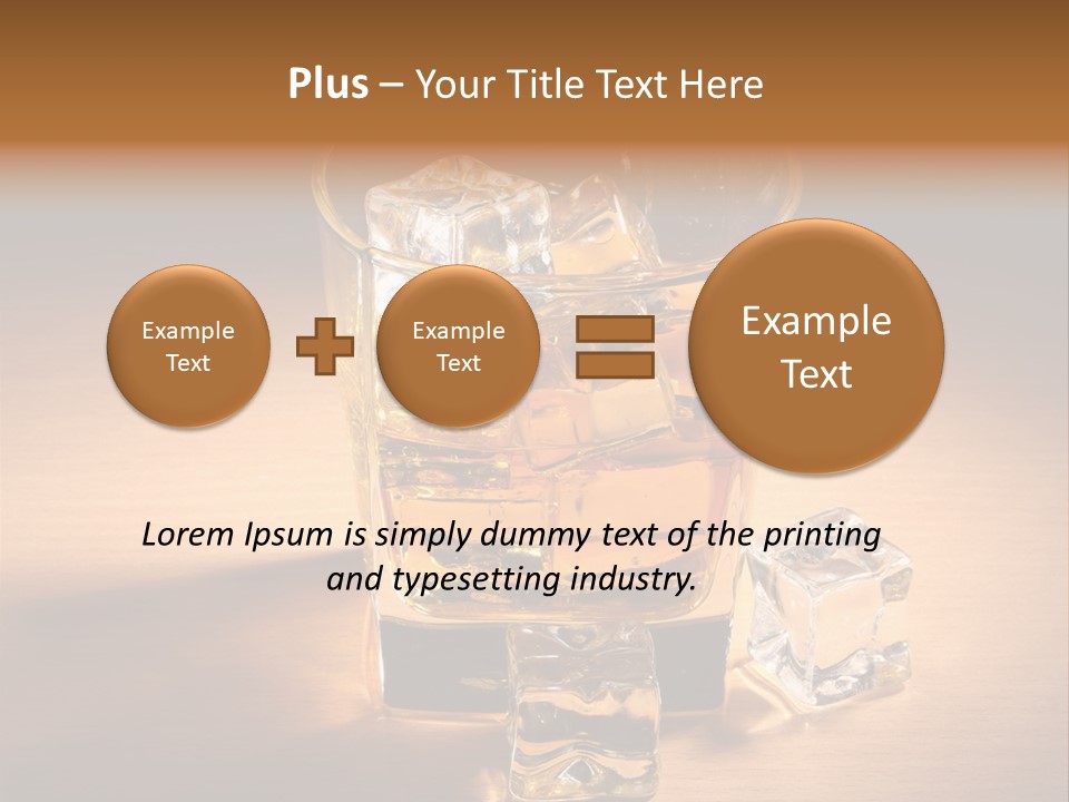 Rum Amber Ice PowerPoint Template