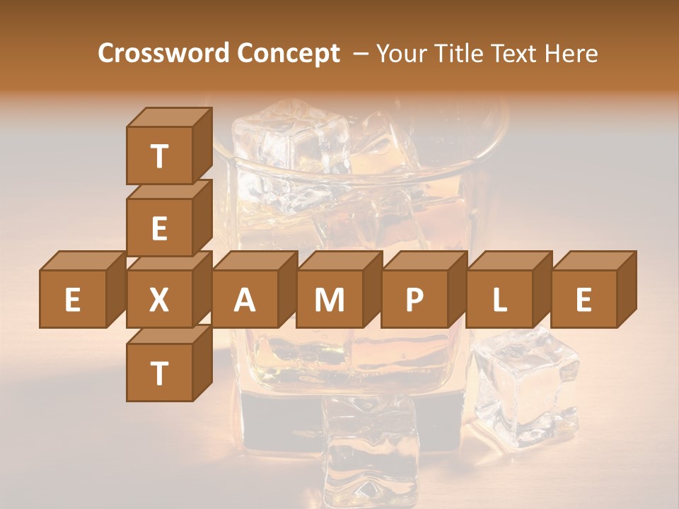 Rum Amber Ice PowerPoint Template