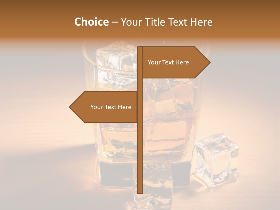 Rum Amber Ice PowerPoint Template