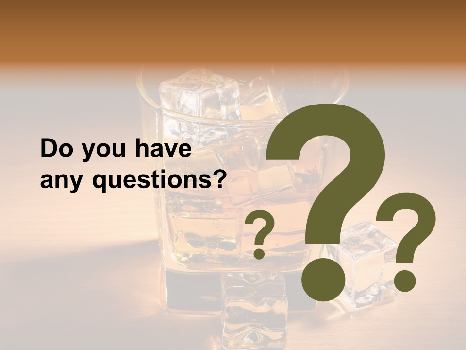 Rum Amber Ice PowerPoint Template