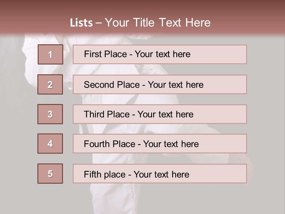 Exercise Student Person PowerPoint Template