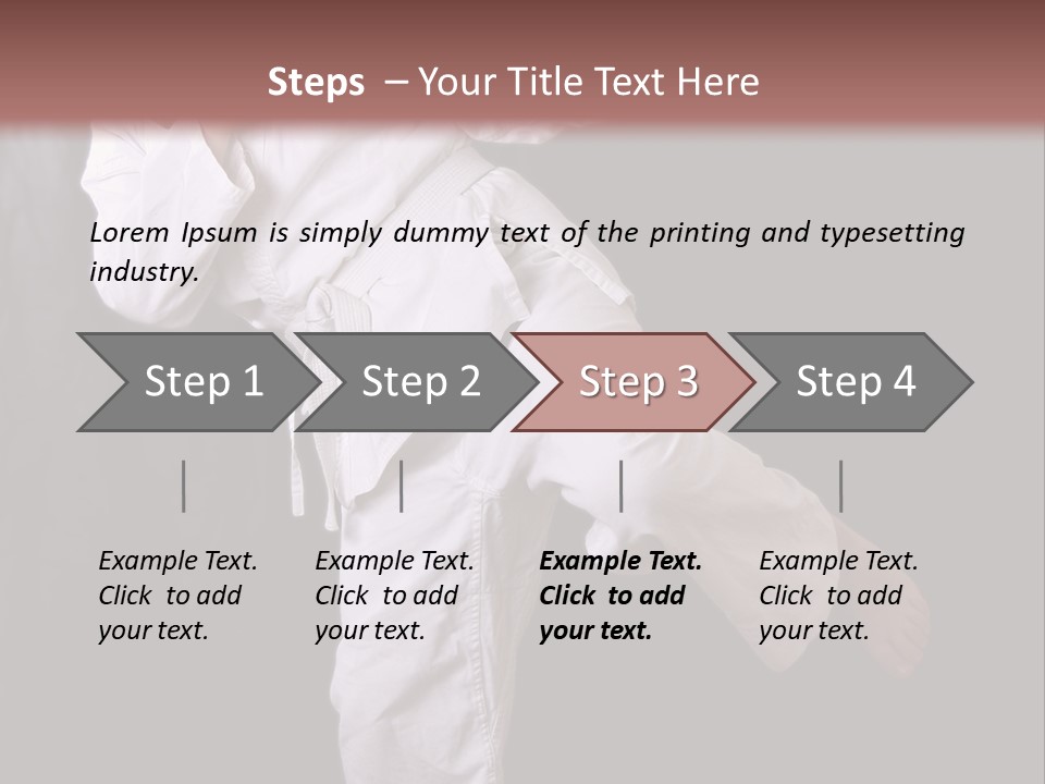 Exercise Student Person PowerPoint Template