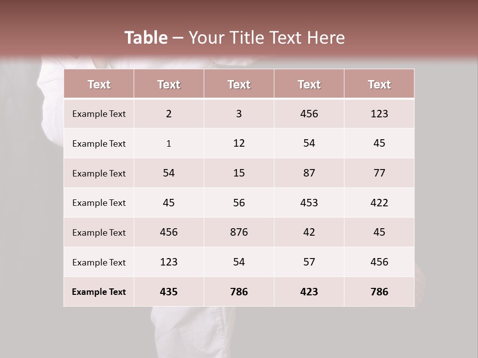 Exercise Student Person PowerPoint Template
