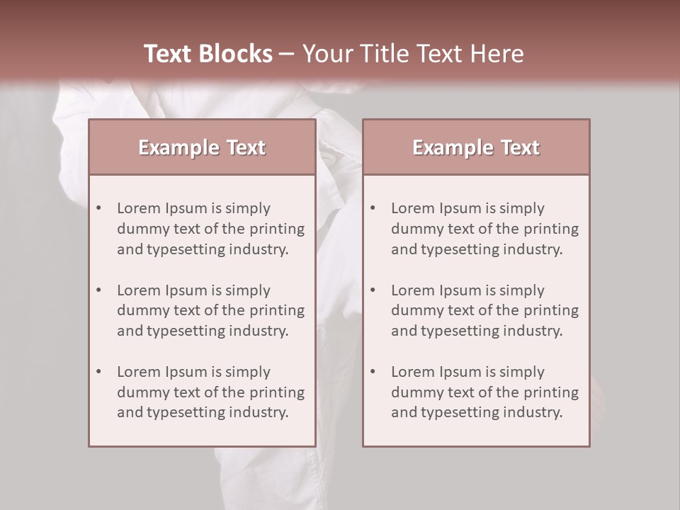 Exercise Student Person PowerPoint Template