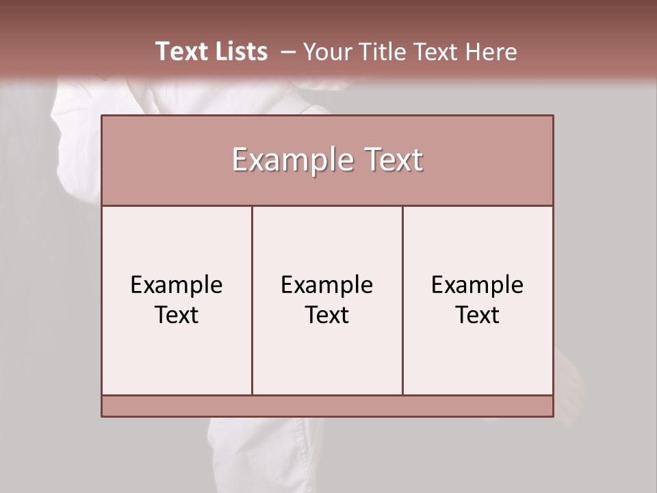 Exercise Student Person PowerPoint Template