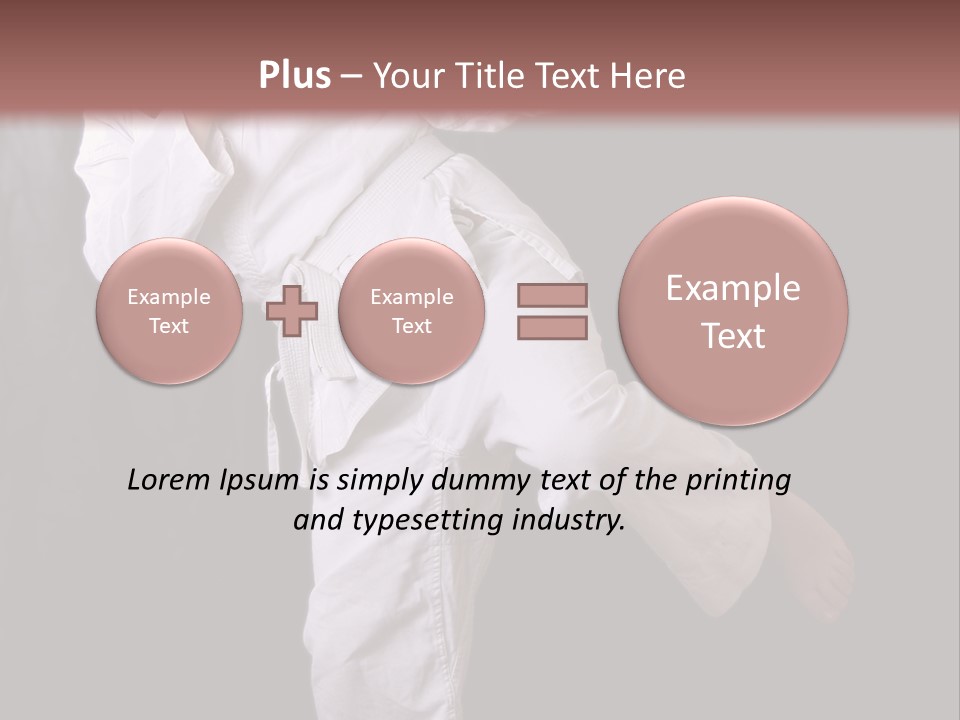 Exercise Student Person PowerPoint Template