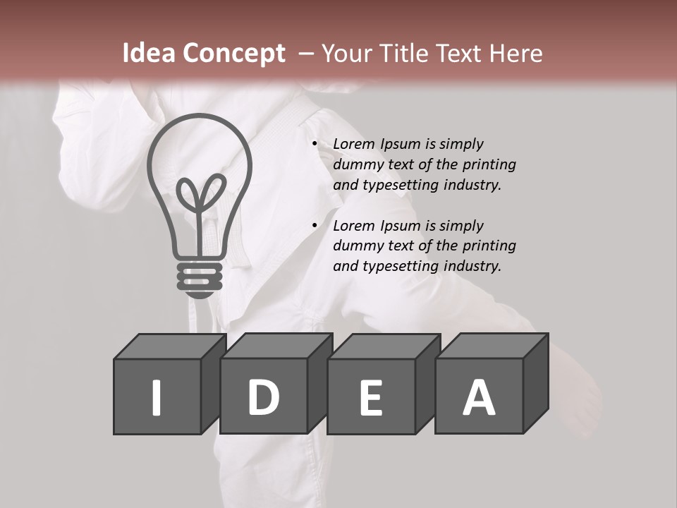 Exercise Student Person PowerPoint Template